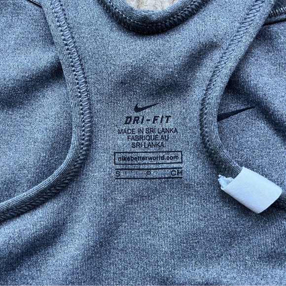 ✨Nike Dri-Fit Women’s Gray Racerback Sports Bra - Sz S - VGUC - Picture 3 of 6